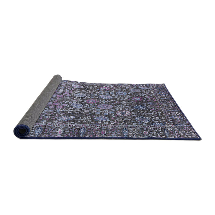 Sideview of Mid-Century Modern Plum Purple Oriental Rug, urb2750