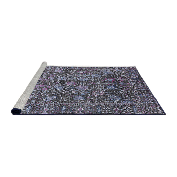 Sideview of Machine Washable Industrial Modern Plum Purple Rug, wshurb2750