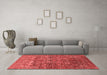 Industrial Red Washable Rugs