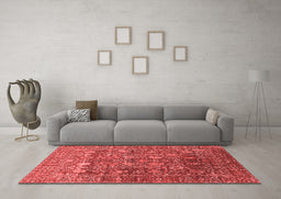 Industrial Red Washable Rugs