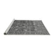 Sideview of Machine Washable Oriental Gray Industrial Rug, wshurb2750gry