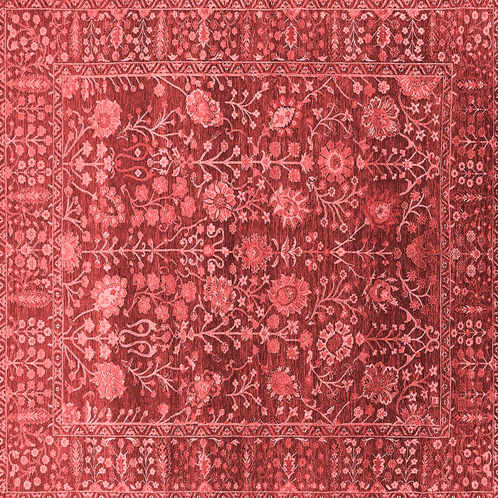 Machine Washable Oriental Red Industrial Rug, wshurb2750red