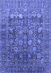 Oriental Blue Industrial Rug, urb2750blu