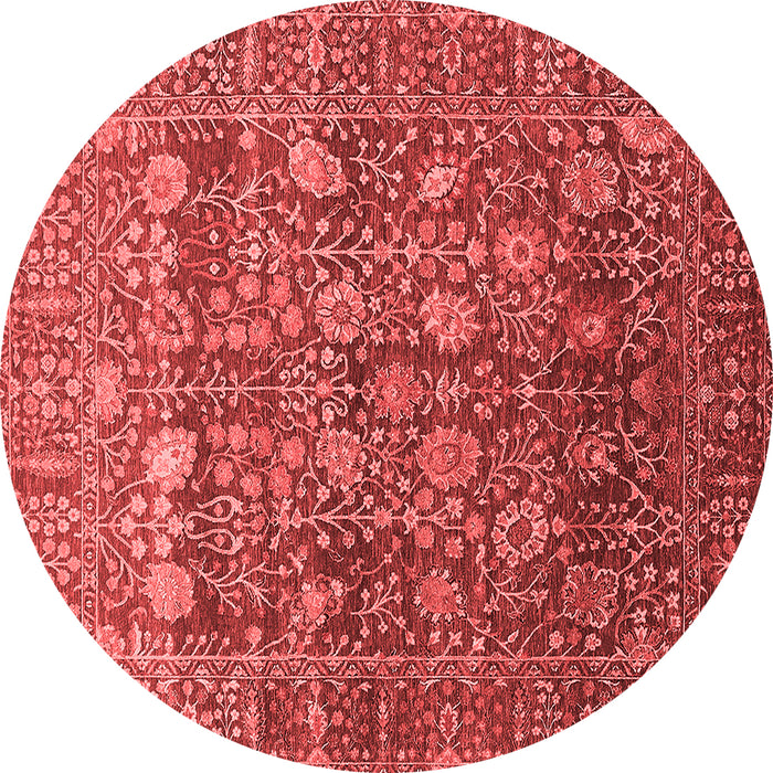 Machine Washable Oriental Red Industrial Rug, wshurb2750red
