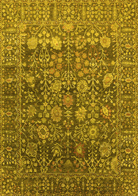 Oriental Yellow Industrial Rug, urb2750yw