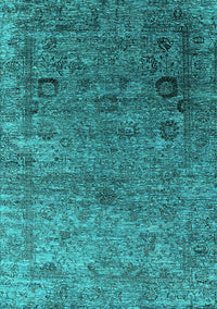 Oriental Turquoise Industrial Rug, urb2751turq