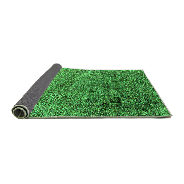 Sideview of Oriental Green Industrial Rug, urb2751grn