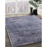 Mid-Century Modern Purple Oriental Rug, urb2752