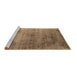 Sideview of Machine Washable Oriental Brown Industrial Rug, wshurb2752brn