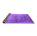 Sideview of Oriental Purple Industrial Rug, urb2752pur