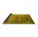 Sideview of Oriental Yellow Industrial Rug, urb2752yw