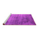 Sideview of Machine Washable Oriental Pink Industrial Rug, wshurb2752pnk