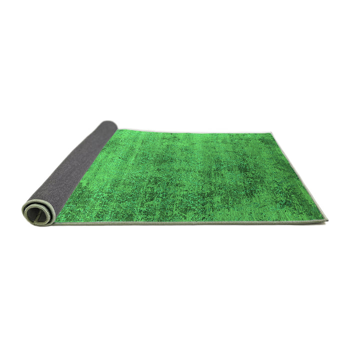 Sideview of Oriental Green Industrial Rug, urb2752grn