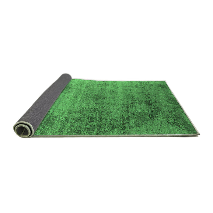 Sideview of Oriental Emerald Green Industrial Rug, urb2752emgrn
