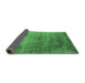 Sideview of Oriental Emerald Green Industrial Rug, urb2752emgrn