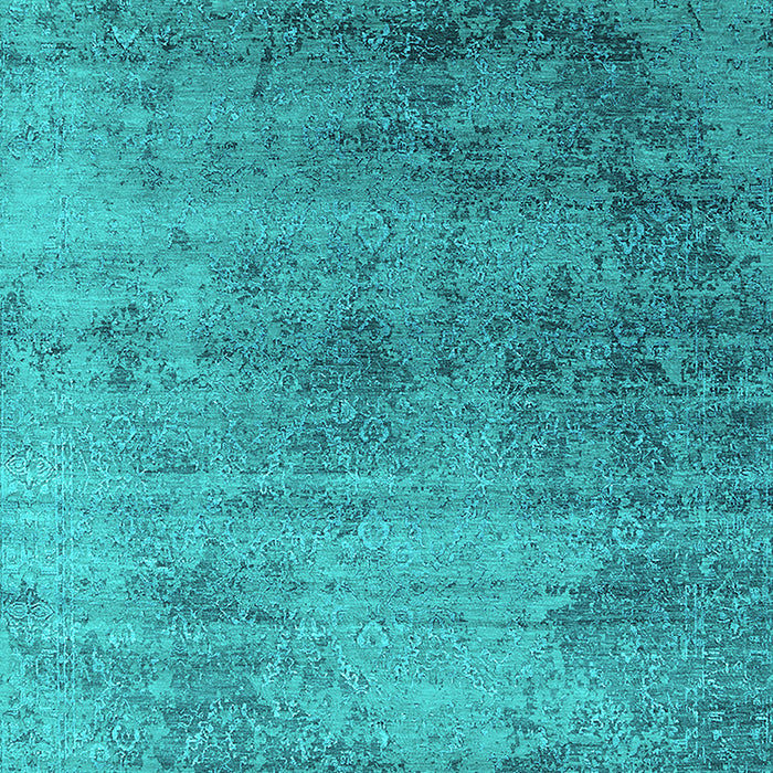 Machine Washable Oriental Turquoise Industrial Area Rugs, wshurb2752turq