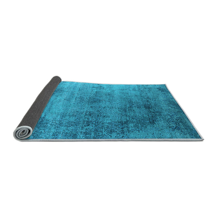 Sideview of Oriental Light Blue Industrial Rug, urb2752lblu