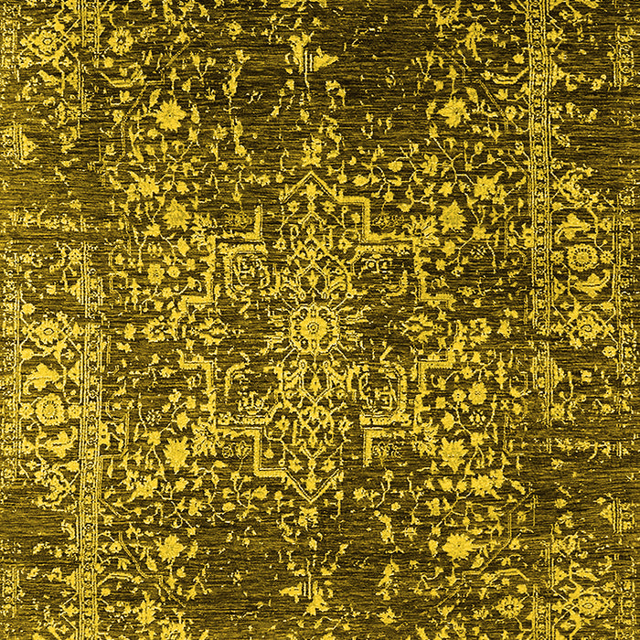 Oriental Yellow Industrial Rug, urb2753yw