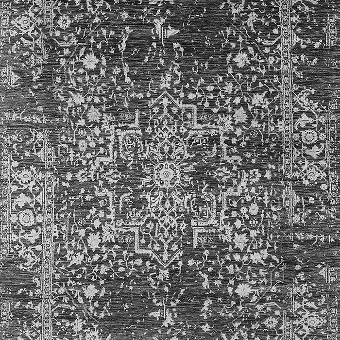 Machine Washable Oriental Gray Industrial Rug, wshurb2753gry