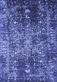 Oriental Blue Industrial Rug, urb2753blu