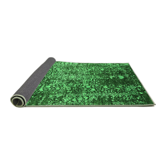 Sideview of Oriental Green Industrial Rug, urb2753grn