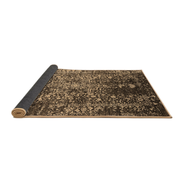 Sideview of Oriental Brown Industrial Rug, urb2753brn