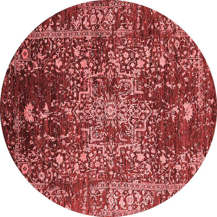 Machine Washable Oriental Red Industrial Rug, wshurb2753red