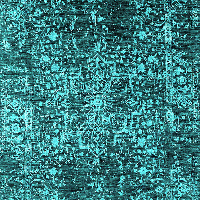 Oriental Turquoise Industrial Rug, urb2753turq