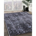 Machine Washable Industrial Modern Dark Gray Black Rug in a Family Room, wshurb2753