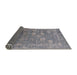 Sideview of Mid-Century Modern Dark Gray Oriental Rug, urb2754