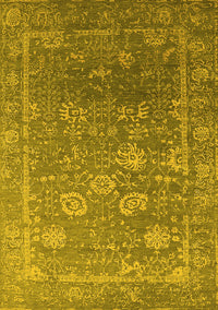 Oriental Yellow Industrial Rug, urb2754yw