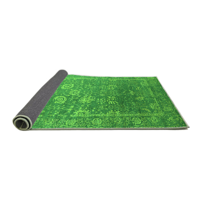 Sideview of Oriental Green Industrial Rug, urb2754grn