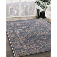 Mid-Century Modern Dark Gray Oriental Rug, urb2754