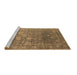 Sideview of Machine Washable Oriental Brown Industrial Rug, wshurb2754brn