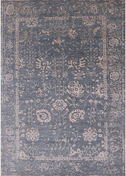 Mid-Century Modern Dark Gray Oriental Rug, urb2754