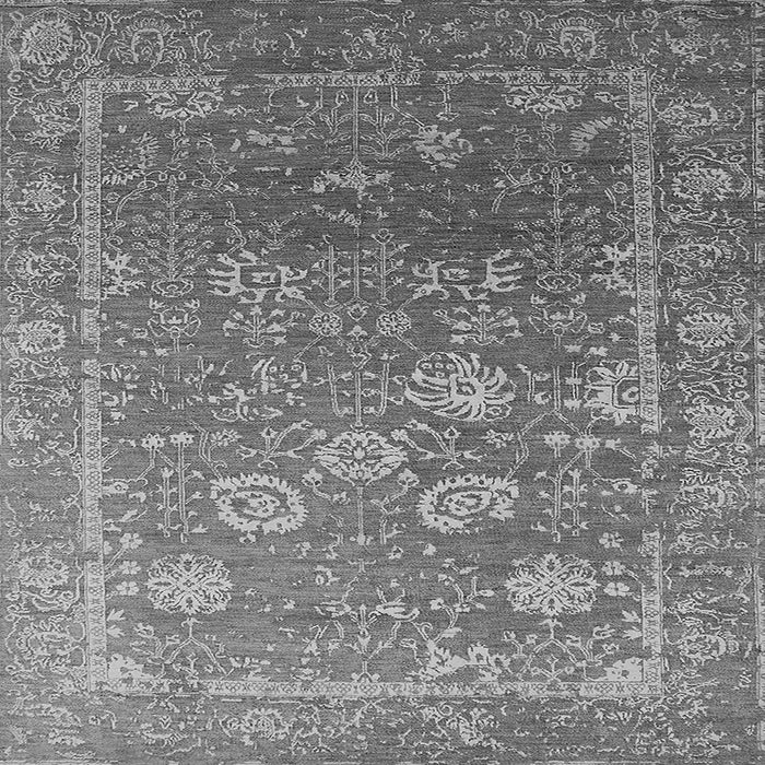 Square Oriental Gray Industrial Rug, urb2754gry