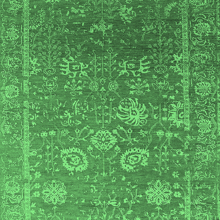 Machine Washable Oriental Emerald Green Industrial Area Rugs, wshurb2754emgrn