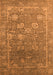 Machine Washable Oriental Orange Industrial Area Rugs, wshurb2754org