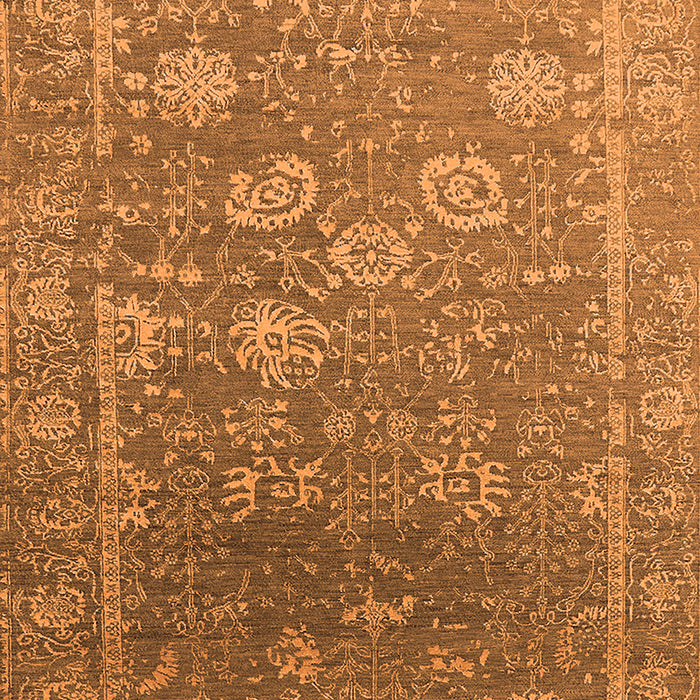 Machine Washable Oriental Orange Industrial Area Rugs, wshurb2754org