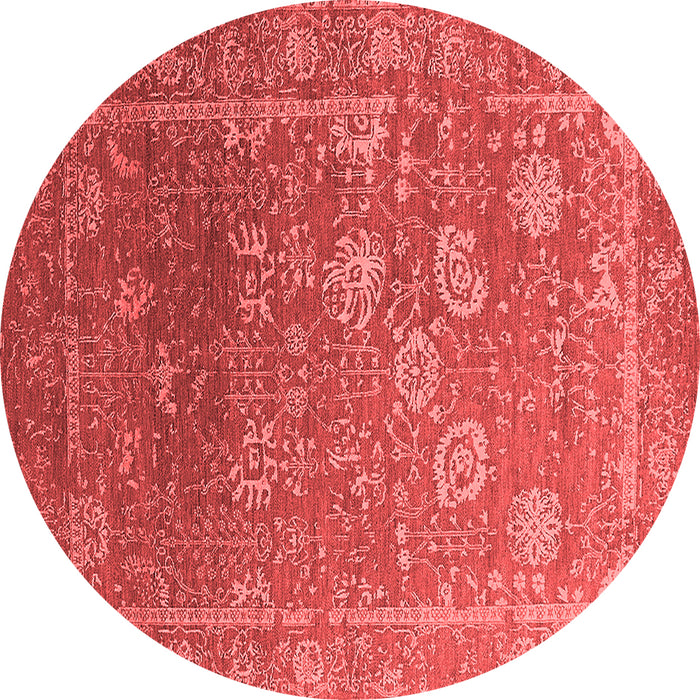 Machine Washable Oriental Red Industrial Rug, wshurb2754red