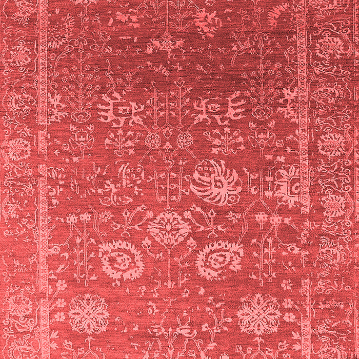 Machine Washable Oriental Red Industrial Rug, wshurb2754red