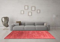 Machine Washable Oriental Red Industrial Rug, wshurb2754red