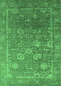 Oriental Emerald Green Industrial Rug, urb2754emgrn