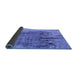 Sideview of Oriental Blue Industrial Rug, urb2755blu