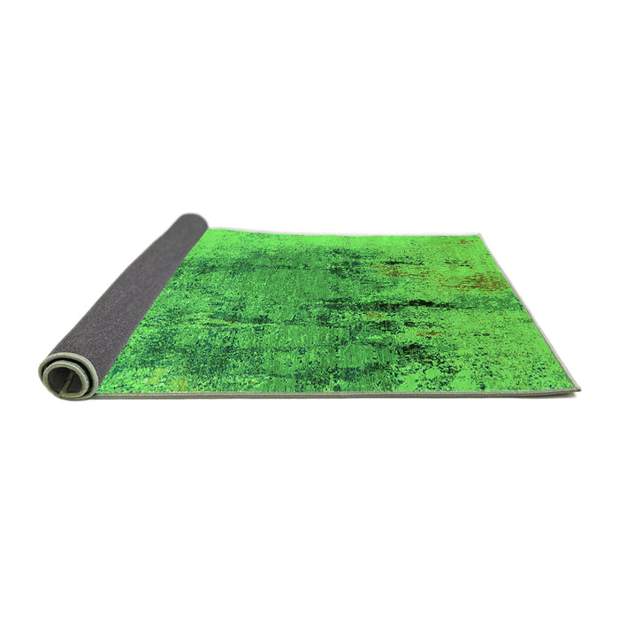 Sideview of Oriental Green Industrial Rug, urb2755grn