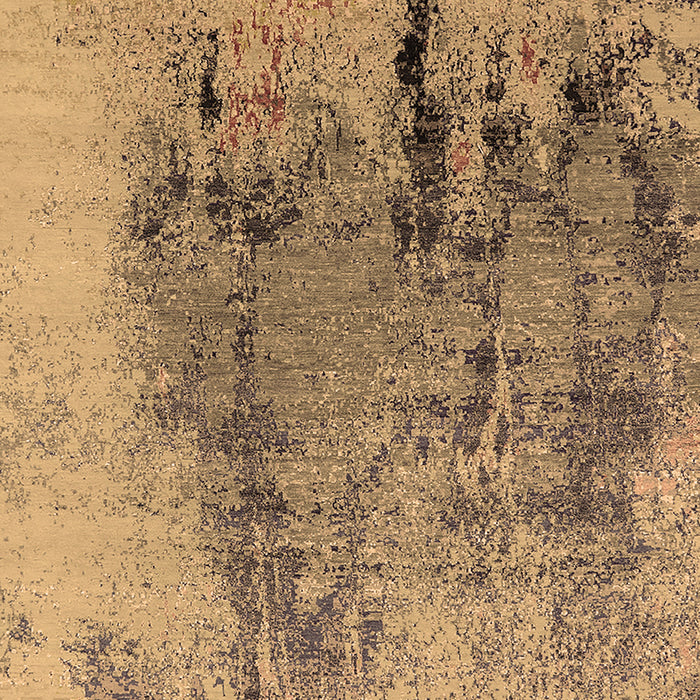 Machine Washable Oriental Brown Industrial Rug, wshurb2755brn