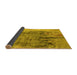 Sideview of Oriental Yellow Industrial Rug, urb2755yw