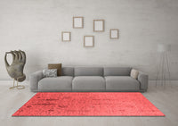 Machine Washable Oriental Red Industrial Rug, wshurb2756red