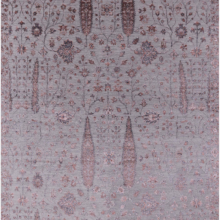 Machine Washable Industrial Modern Rose Dust Purple Rug, wshurb2756
