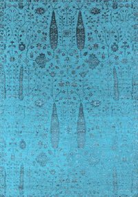 Oriental Light Blue Industrial Rug, urb2756lblu